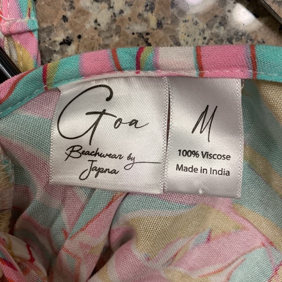 NWT Goa Summer Sun Dress Printed Coverup M - Picture 6 of 6